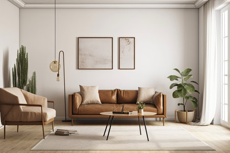 background of a minimalist modern living room,の素材