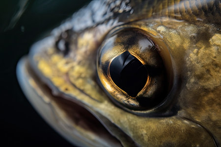 Wild fish eye monitor look up close and in detailの素材