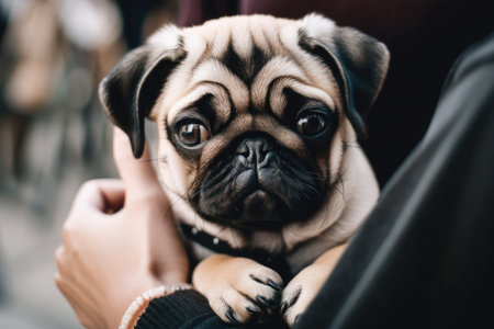 The canine is holding out for someoneの素材