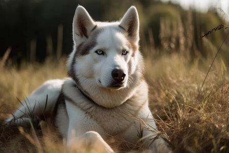 Husky from Siberia relaxingの素材