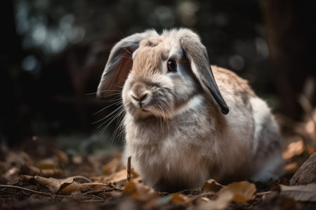 Holland Lops rabbit is adorable and sweetの素材