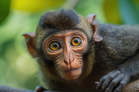 Monkey Proboscis or Nasalis Larvaeの素材