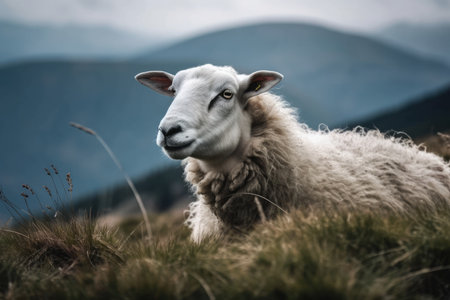 Mountainous sheepの素材