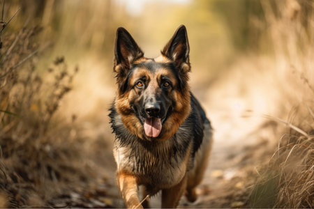 canine german shepherd. Generative AIの素材