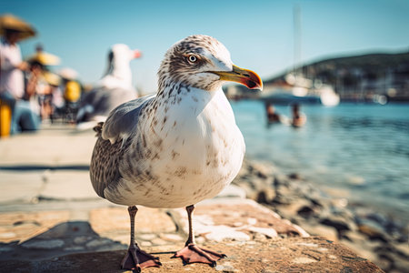 a seagull. Generative AIの素材