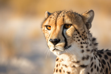In Etosha National Park, a cheetahの素材