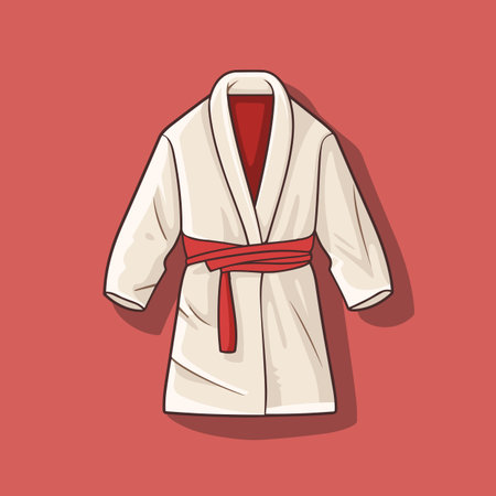 Vector of a red tie on a red background for use as an icon or graphic elementのイラスト素材
