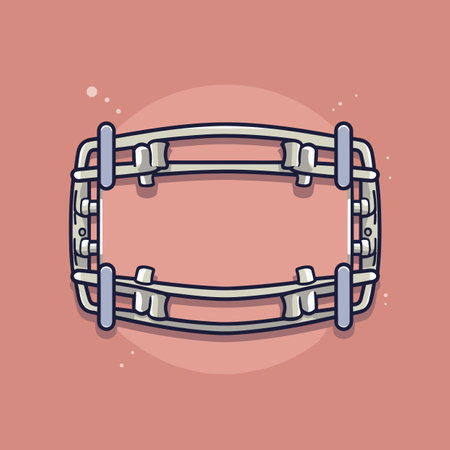 Vector of a pink background with a chain illustrationの素材