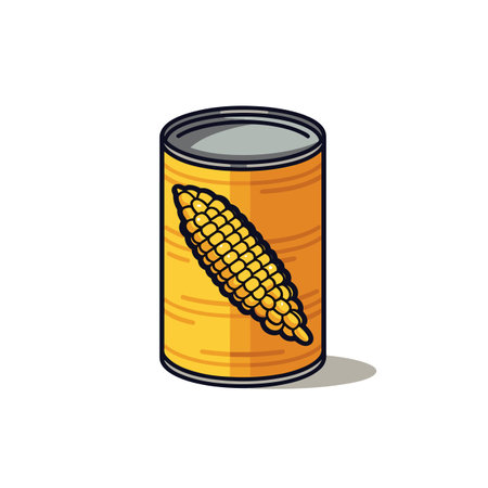 Vector of a corn on the cob icon in a simple and minimalistic line styleの素材