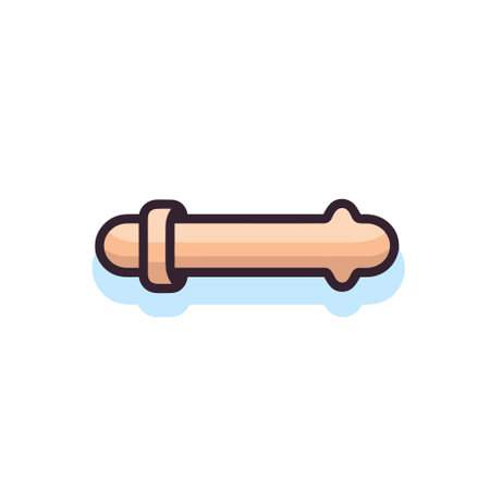 Vector of a dog bone on a clean white backgroundのイラスト素材