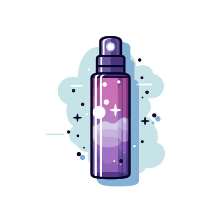 Vector of a blue and yellow lamp on a white backgroundのイラスト素材