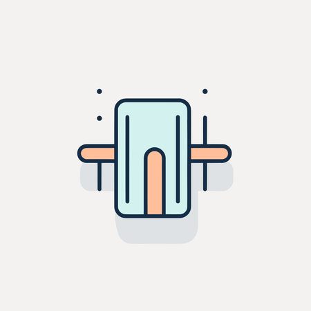Vector of a simple flat line icon for an objectのイラスト素材