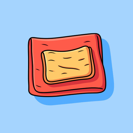 Vector of a cute cartoon illustration of a baby boys overallsのイラスト素材