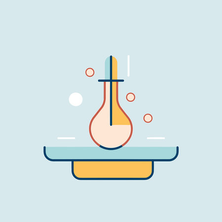 Vector a minimalist line art illustration of a bottle with liquid insideのイラスト素材