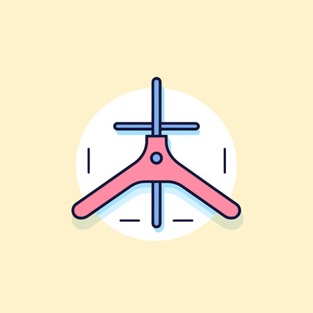 Vector of a pink object with a cross on top - a religious symbol vector iconのイラスト素材