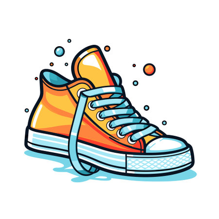 Vector of three colorful t-shirts hanging on a clotheslineのイラスト素材