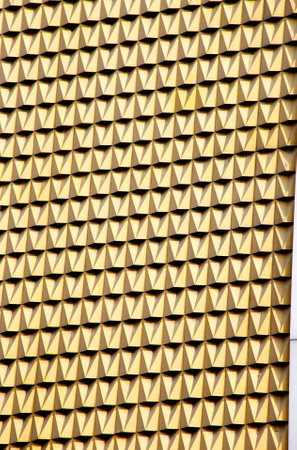 golden grid wallの写真素材