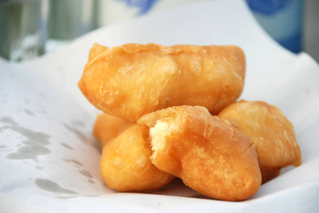 Deep - fried dough stick  a kind of Chinese flour sweetmeat
