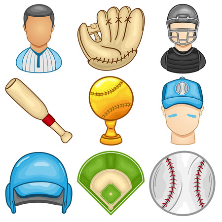 Baseball Icon - Sport - Illustrationのイラスト素材