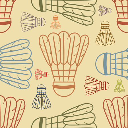 Shuttlecock seamless Background - Sportのイラスト素材