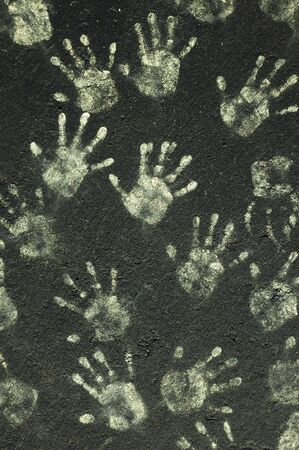 Childs Hand Printsの写真素材