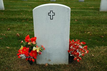 Christian Cemetery Stoneの写真素材