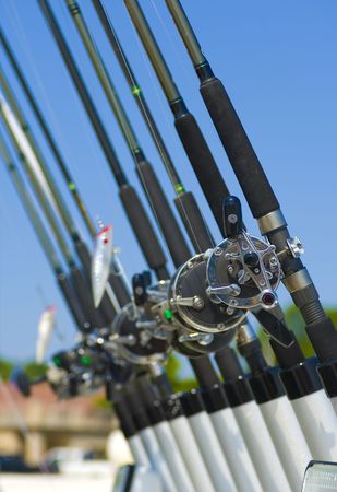 Fishing Polesの写真素材