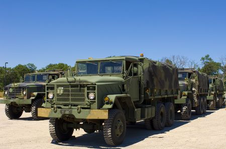 Trucks of Warの写真素材