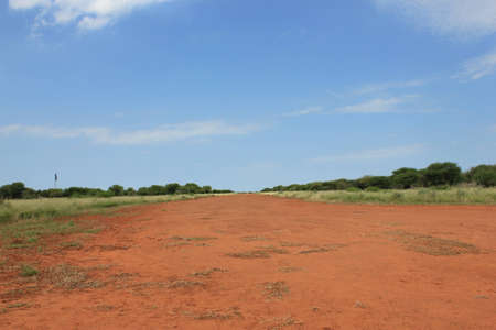 Bush airstrip runway の写真素材