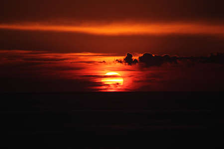 Burning Sunsetの写真素材