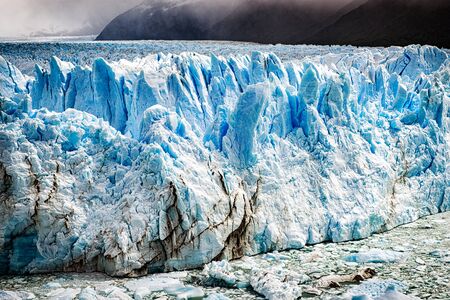 Detail of the Perito Moreno Glacierの写真素材