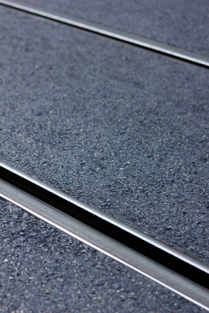 The rail of the famous tram 28の写真素材