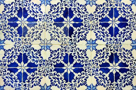 Detail of some typical portuguese tilesの写真素材