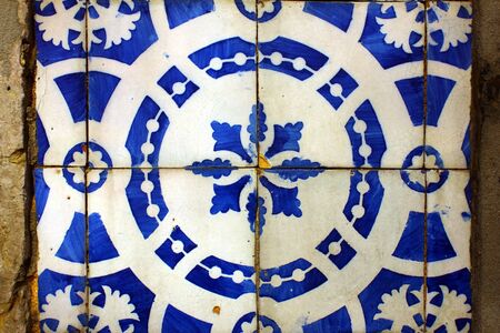 Detail of some typical portuguese tilesの写真素材