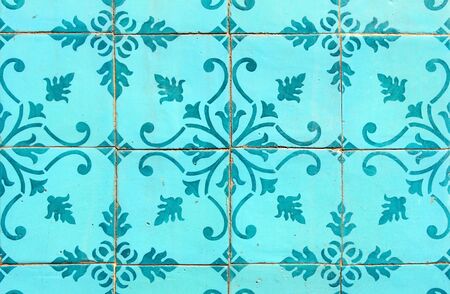 Detail of some typical portuguese tiles