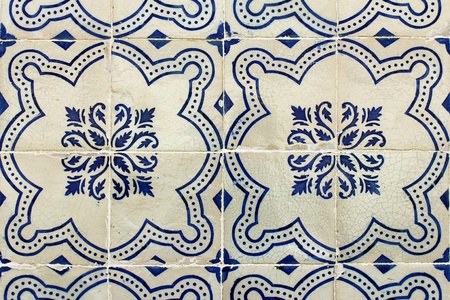 Detail of some typical portuguese tilesの写真素材