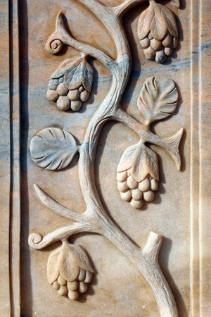 Detail of a stone columnの写真素材