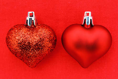 Red Christmas Heartの写真素材