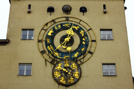 Deutsches Museum Clock, Munich, Germanyのeditorial素材