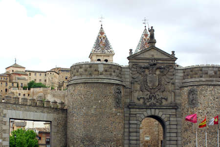 Detail of an old gate at Toledo, Spainの写真素材