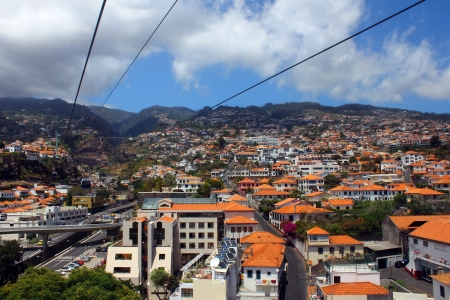Cablecar, Madeira island, Portugalの写真素材
