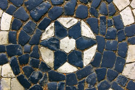 Calcada Portuguesa, Portuguese Pavementの写真素材