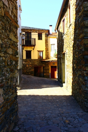Detail of a schist village called Fajaoの写真素材