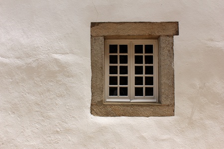 Detail of an old window, Castelo de Vide, Portugaの写真素材