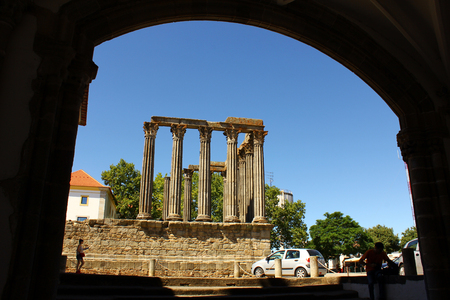 Roman temple, Evora, Portugal