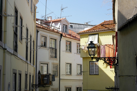 Mouraria, Lisbon, Portugalの写真素材