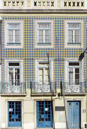 Old building, Lisbon, Portugalの写真素材