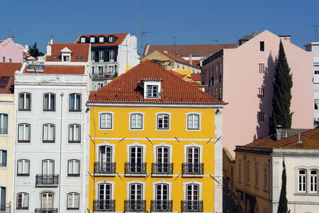 Old building, Lisbon, Portugalの写真素材