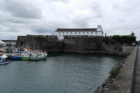 Harbor, Ponta Delgada, Portugalのeditorial素材