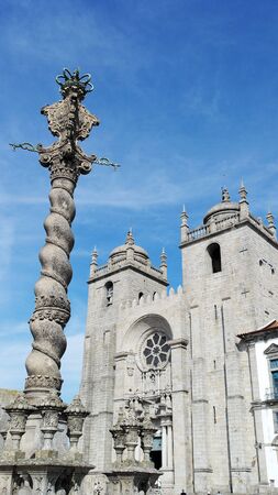 Porto cathedral, Porto, Portugalの写真素材
